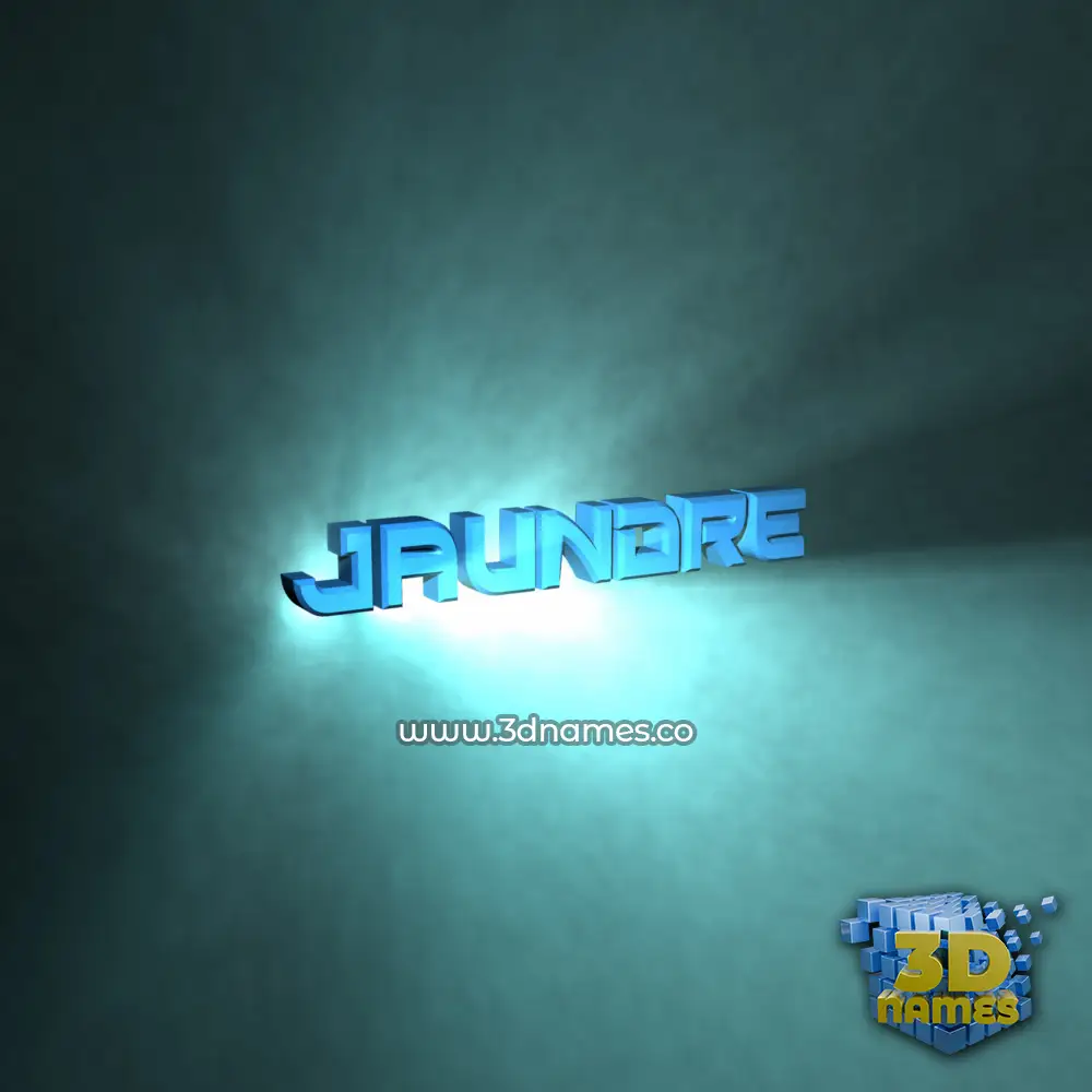 jaundre in Light Shine style - 3D name wallpaper
