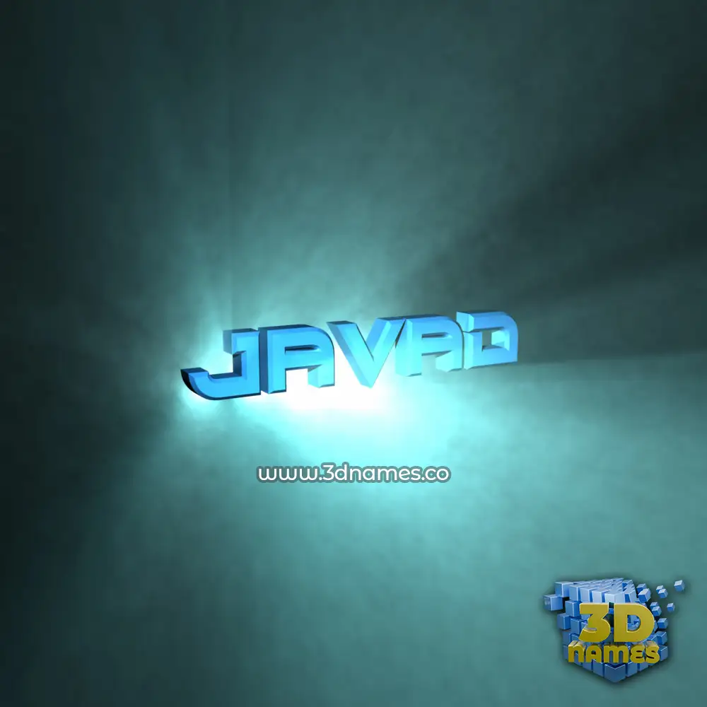 javad in Light Shine style - 3D name wallpaper