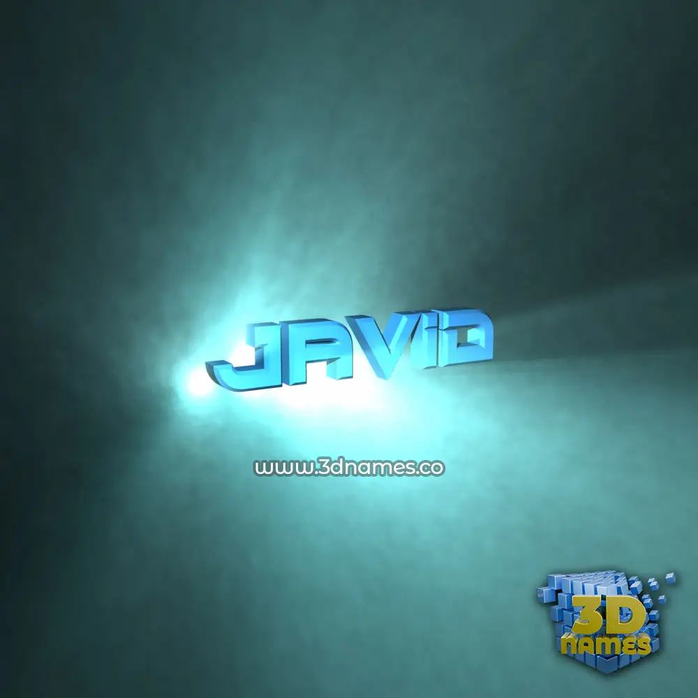 javid in Light Shine style - 3D name wallpaper