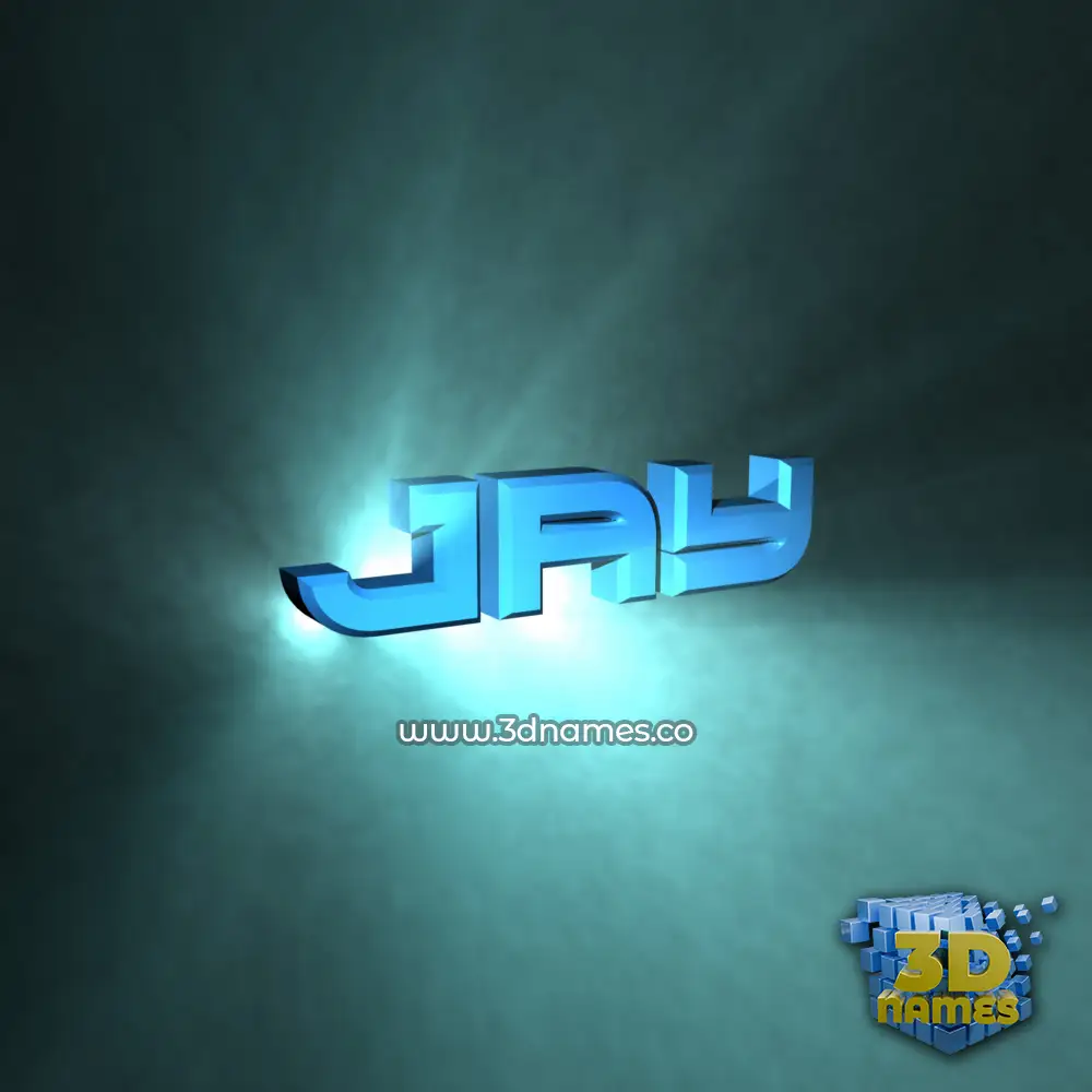 jay in Light Shine style - 3D name wallpaper