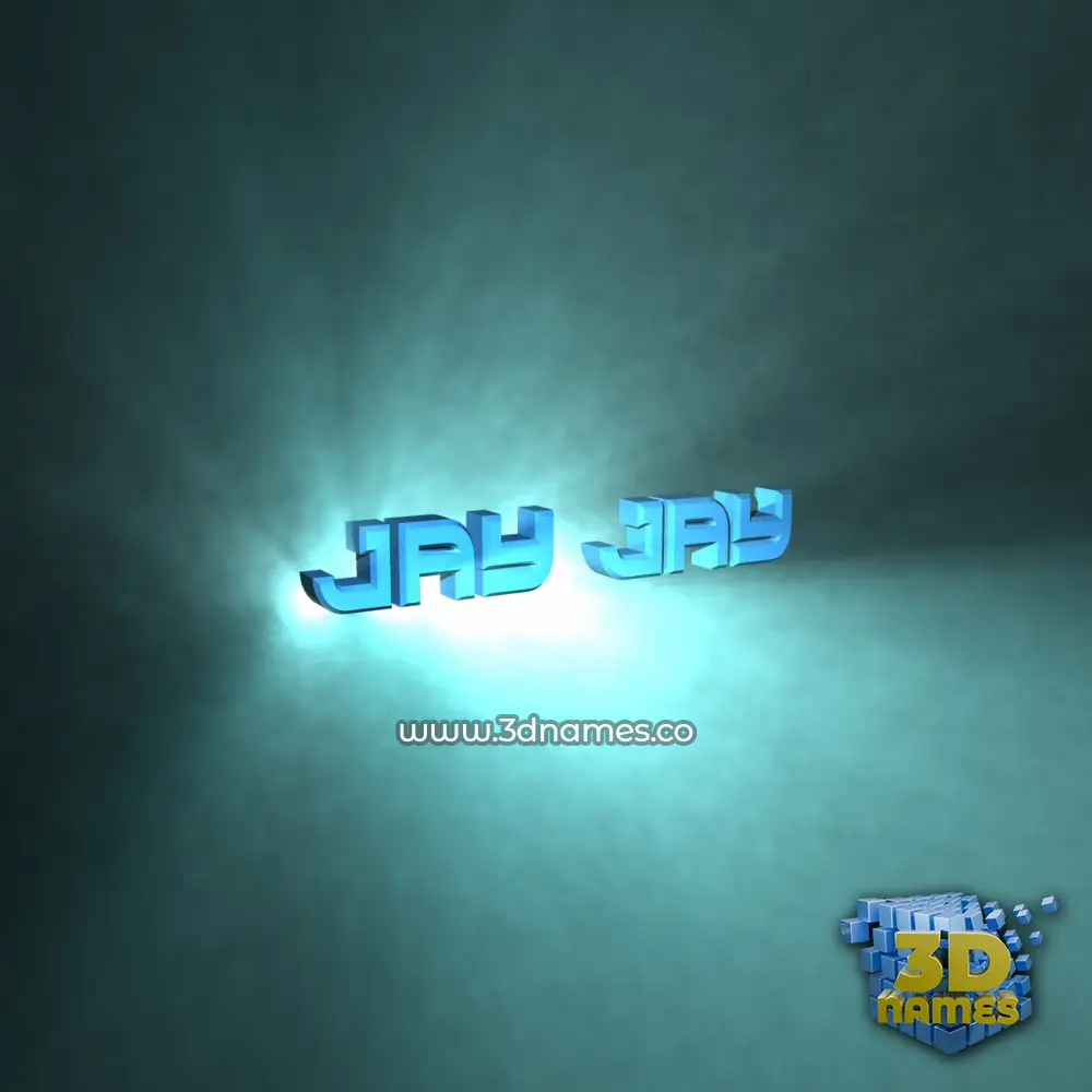 jay jay in Light Shine style - 3D name wallpaper