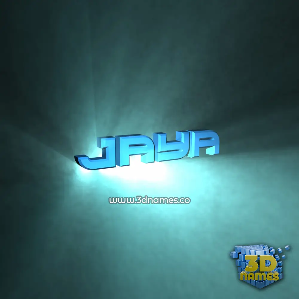 jaya in Light Shine style - 3D name wallpaper