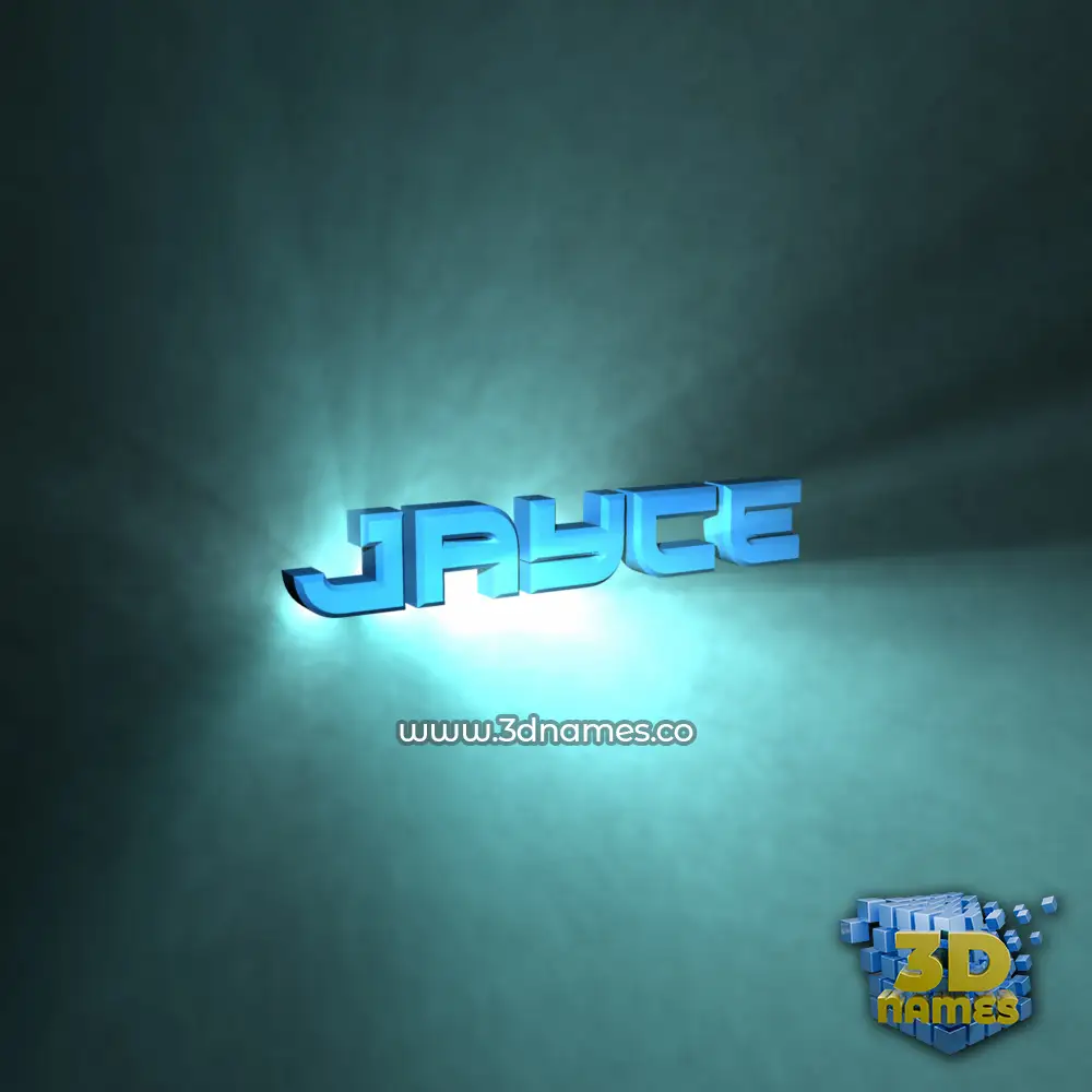 jayce in Light Shine style - 3D name wallpaper