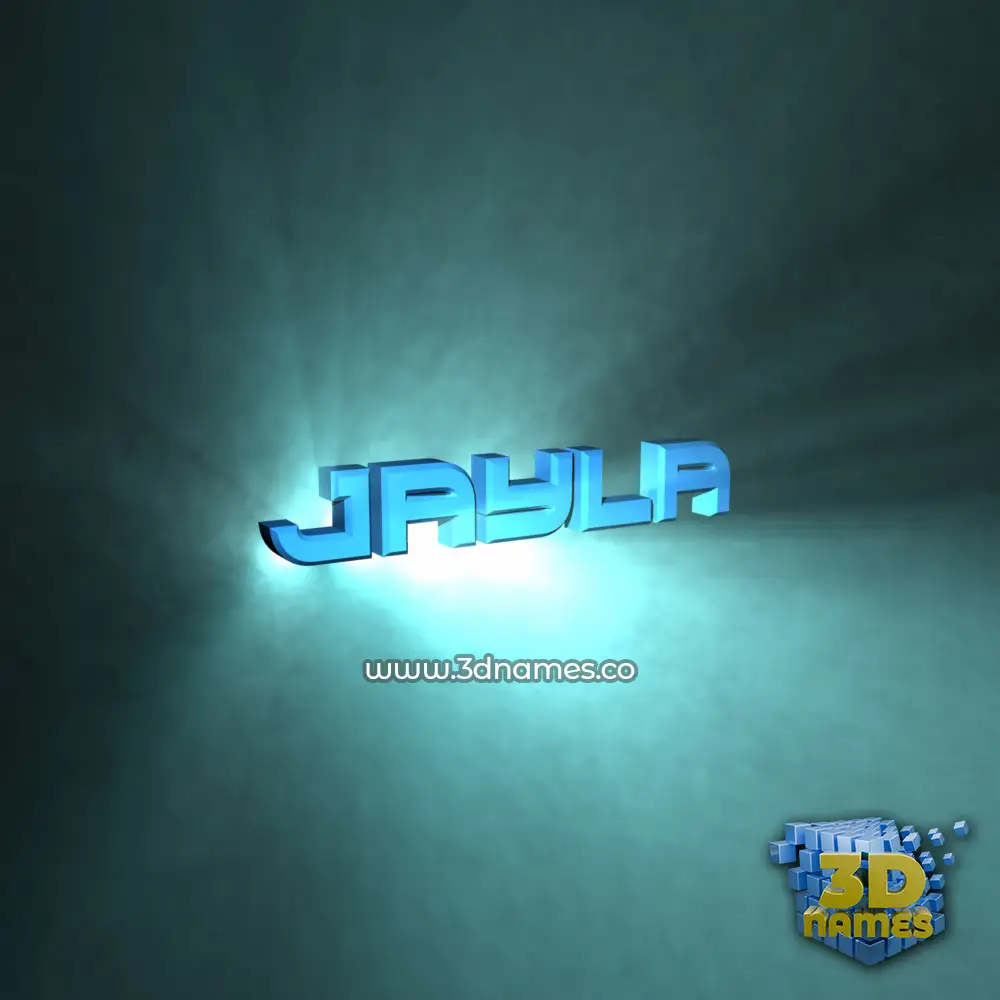 jayla in Light Shine style - 3D name wallpaper