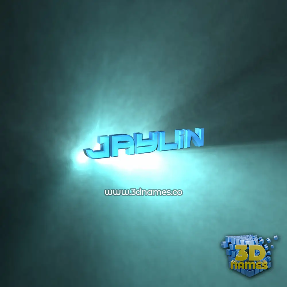 jaylin in Light Shine style - 3D name wallpaper