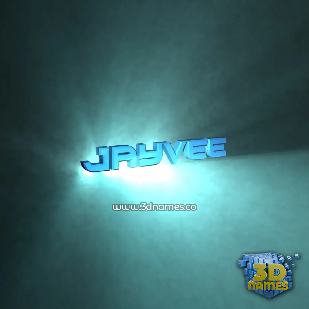 jayvee in Light Shine style - 3D name wallpaper