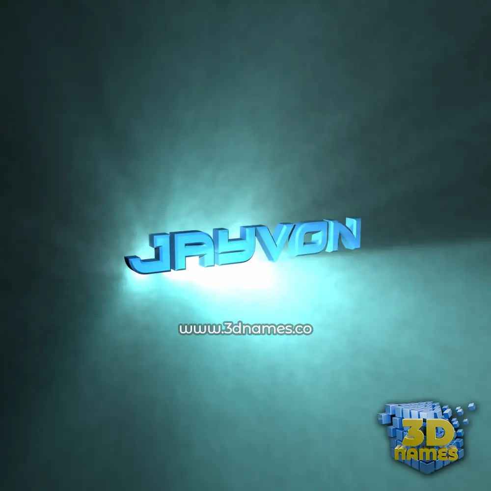 jayvon in Light Shine style - 3D name wallpaper