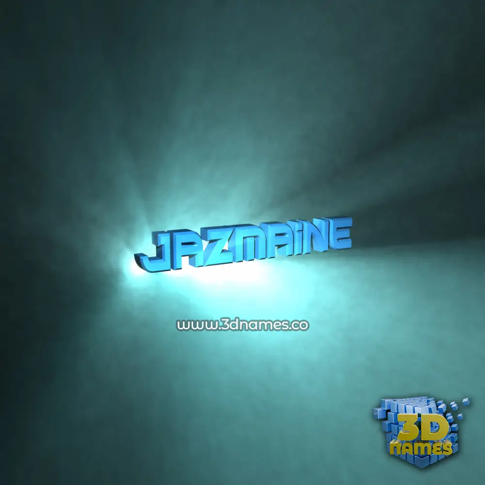jazmaine in Light Shine style - 3D name wallpaper