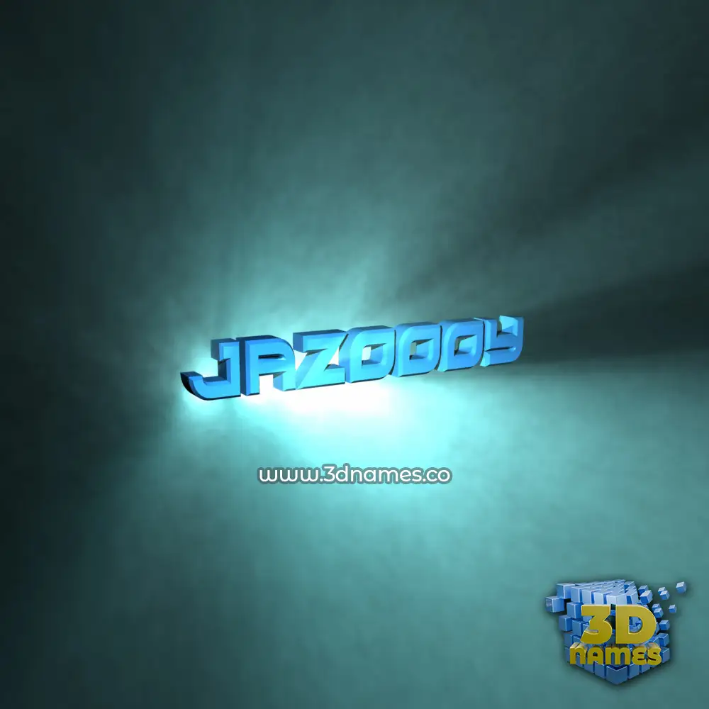 jazoooy in Light Shine style - 3D name wallpaper