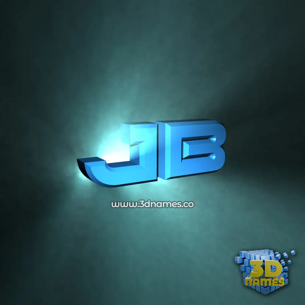 jb in Light Shine style - 3D name wallpaper