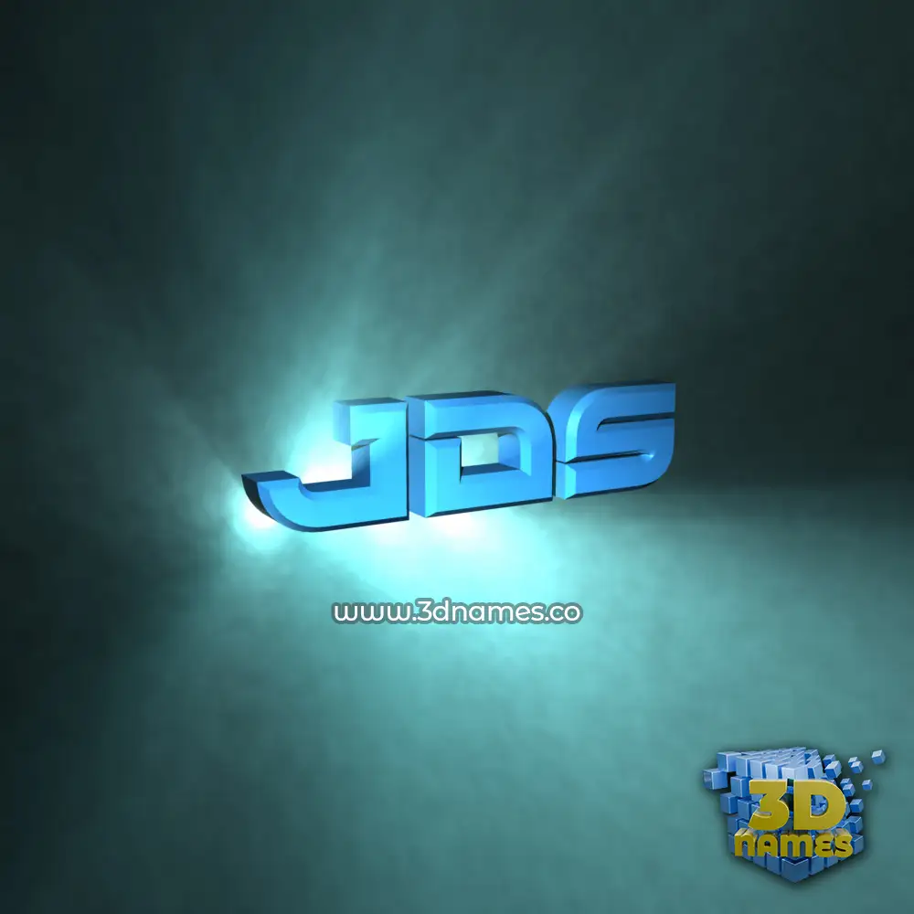 jds in Light Shine style - 3D name wallpaper