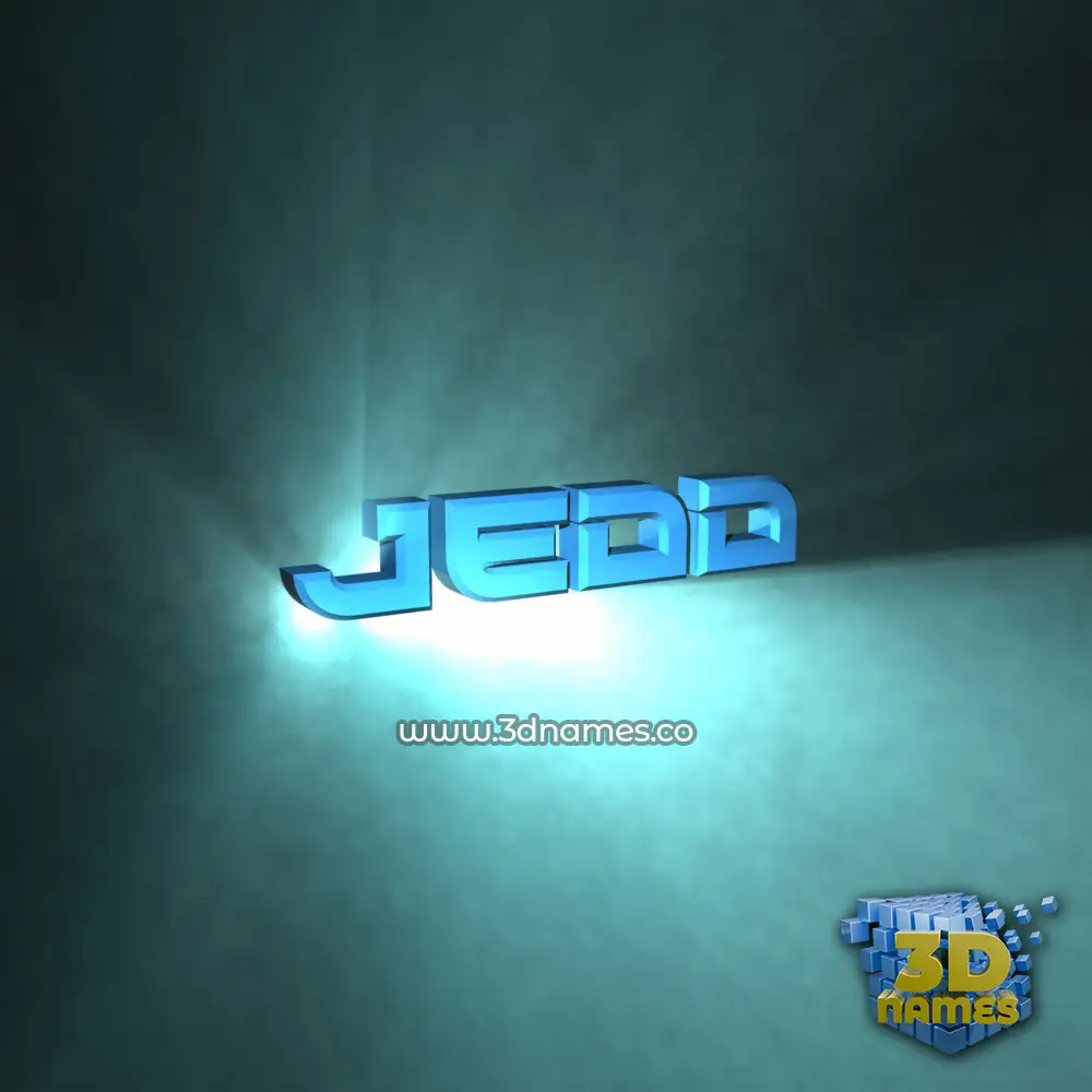 jedd in Light Shine style - 3D name wallpaper