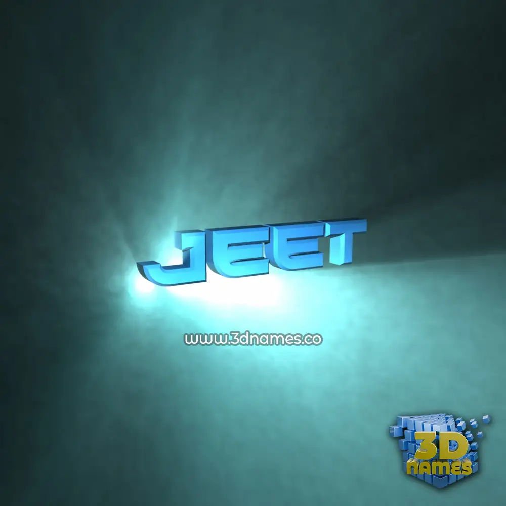 jeet in Light Shine style - 3D name wallpaper