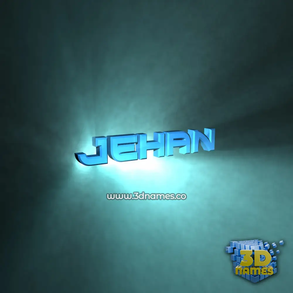 jehan in Light Shine style - 3D name wallpaper