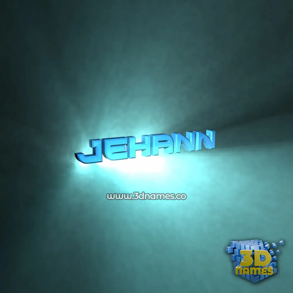 jehann in Light Shine style - 3D name wallpaper