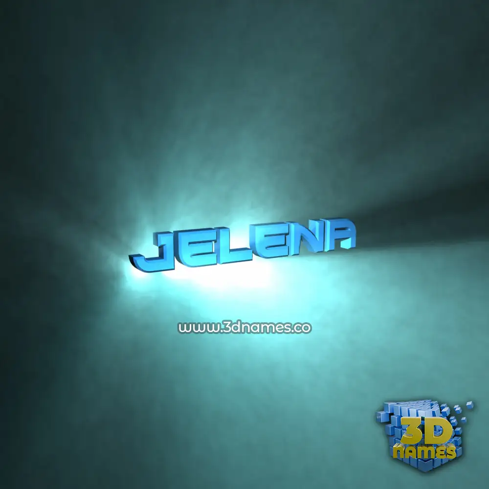 jelena in Light Shine style - 3D name wallpaper