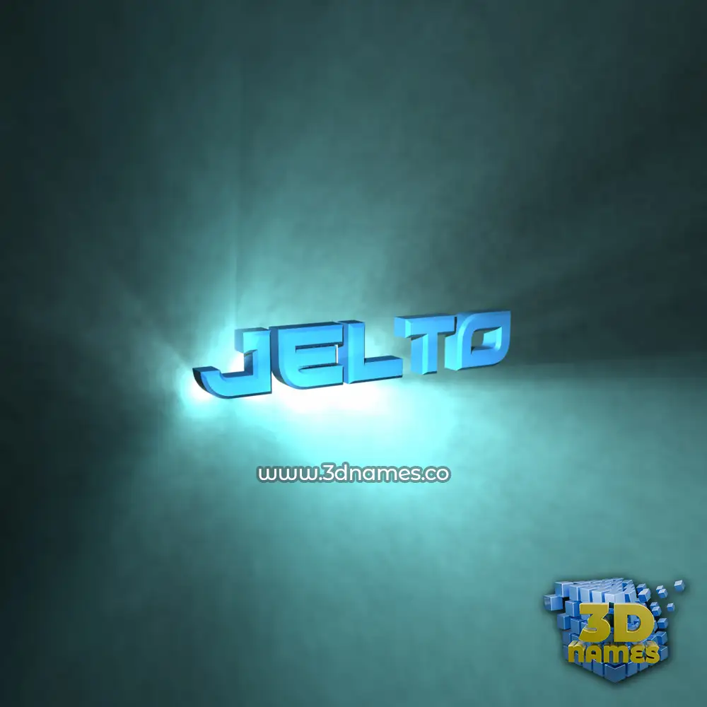 jelto in Light Shine style - 3D name wallpaper