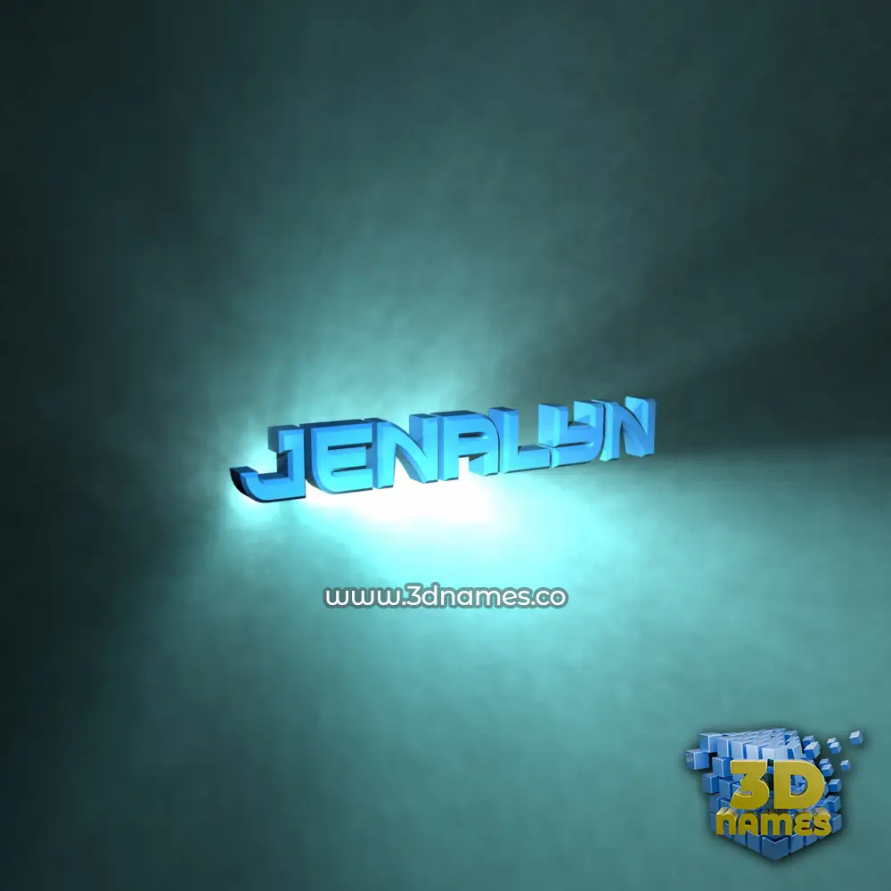 jenalyn in Light Shine style - 3D name wallpaper