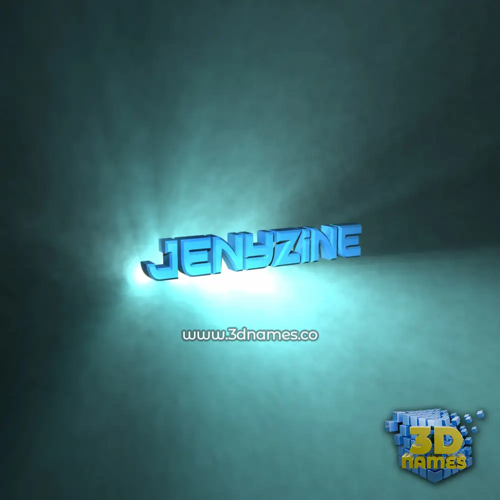 jenyzine in Light Shine style - 3D name wallpaper