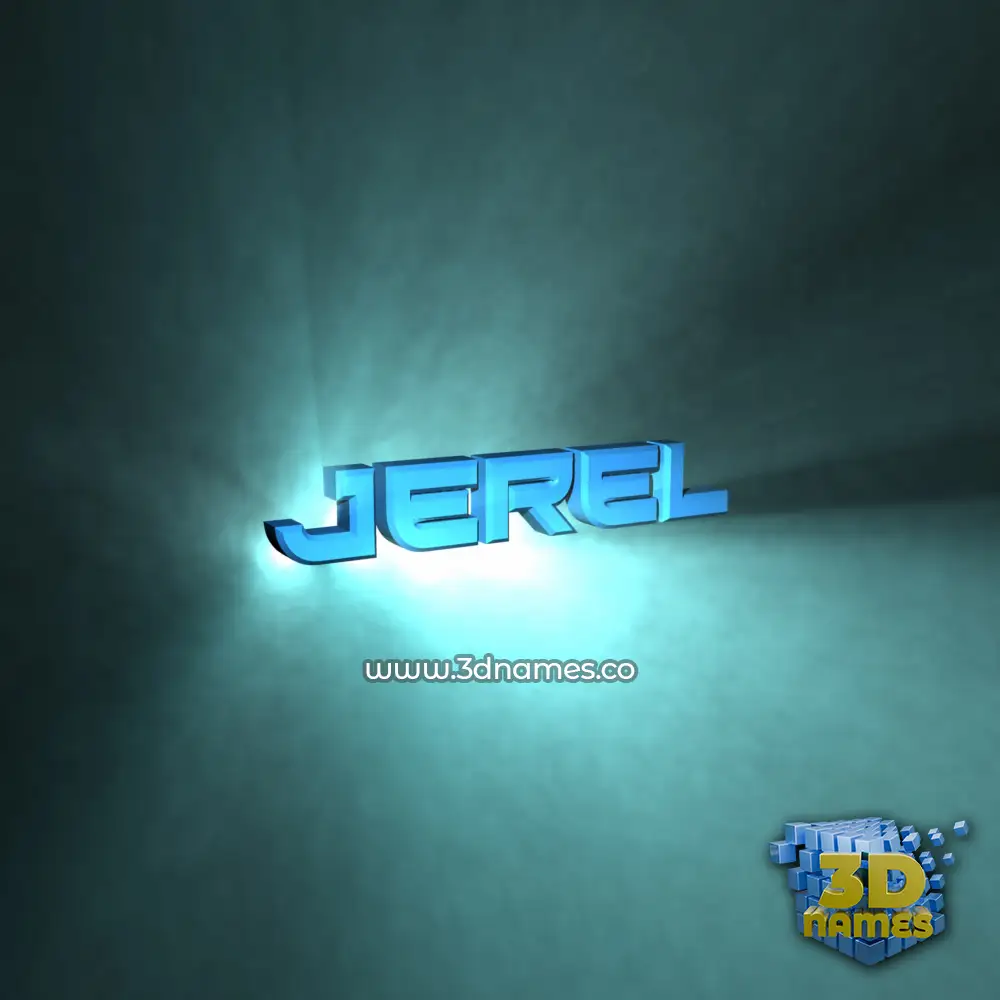 jerel in Light Shine style - 3D name wallpaper