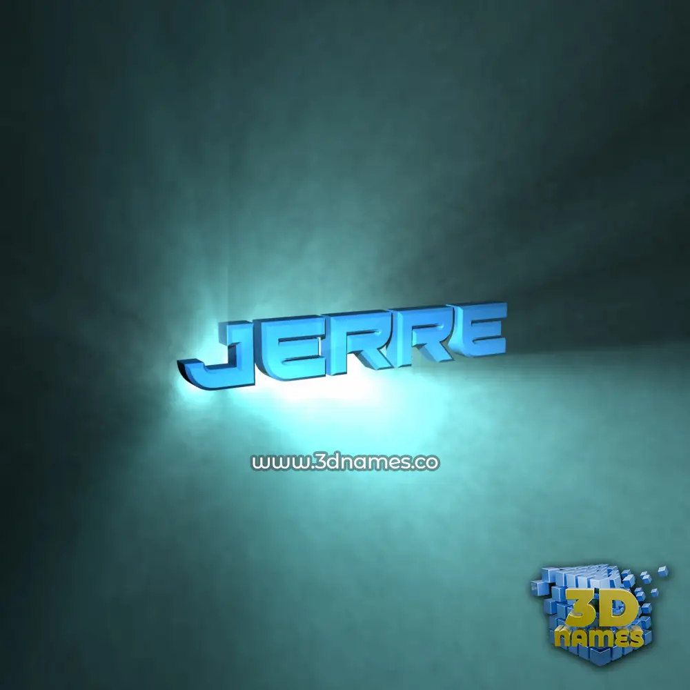 jerre in Light Shine style - 3D name wallpaper