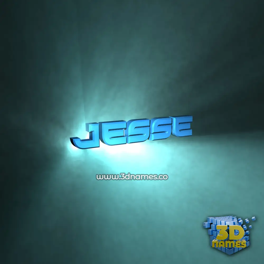 jesse in Light Shine style - 3D name wallpaper