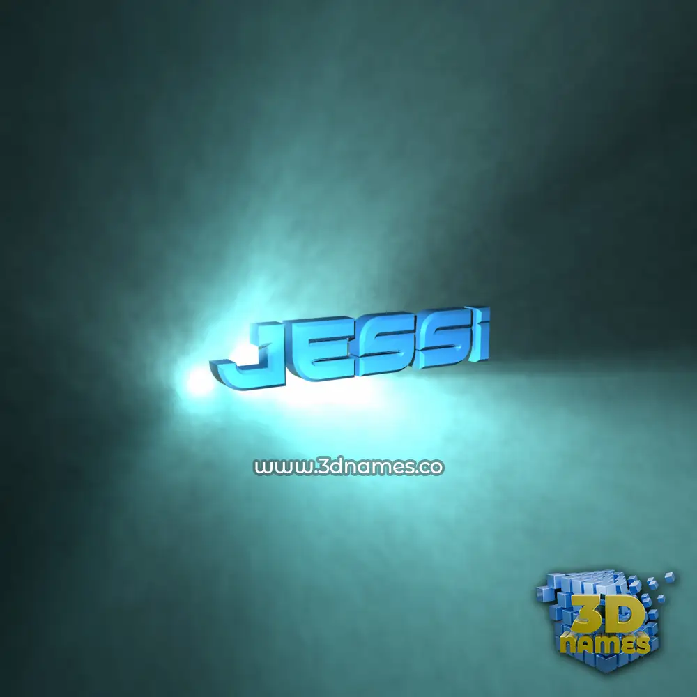 jessi in Light Shine style - 3D name wallpaper