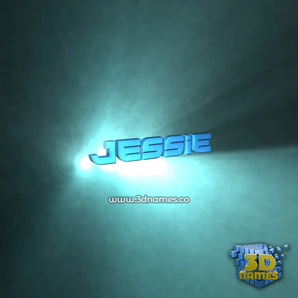 jessie in Light Shine style - 3D name wallpaper