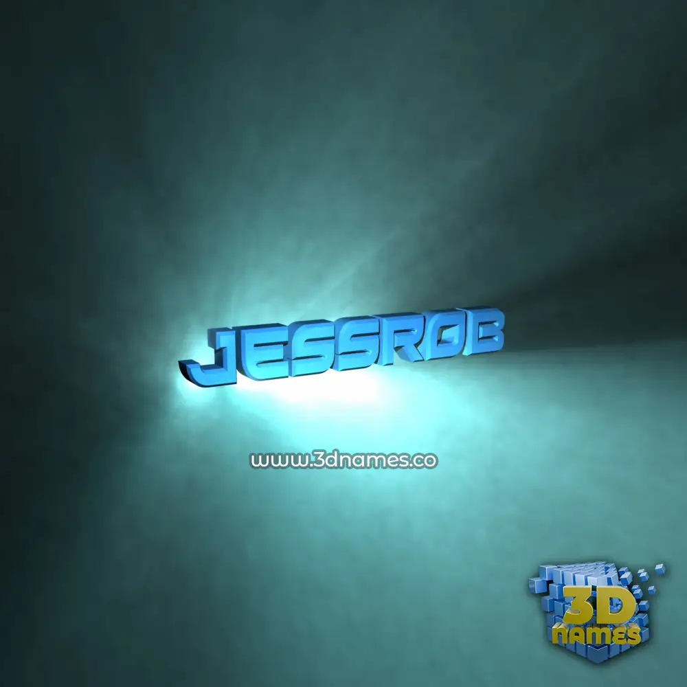 jessrob in Light Shine style - 3D name wallpaper