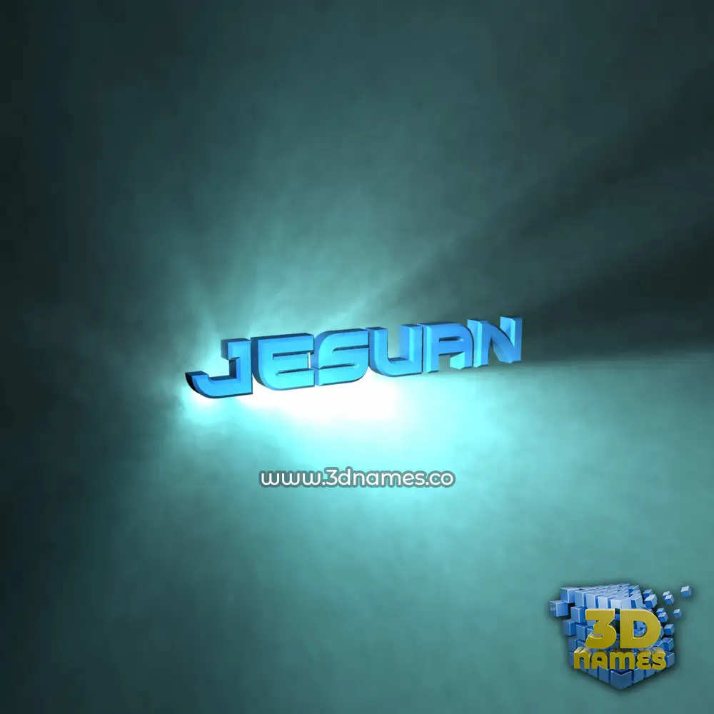 jesuan in Light Shine style - 3D name wallpaper