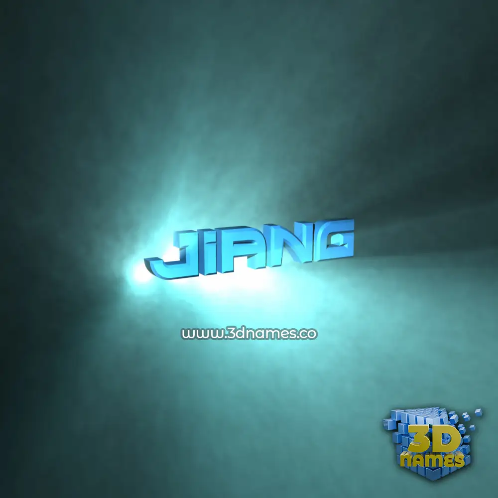 jiang in Light Shine style - 3D name wallpaper