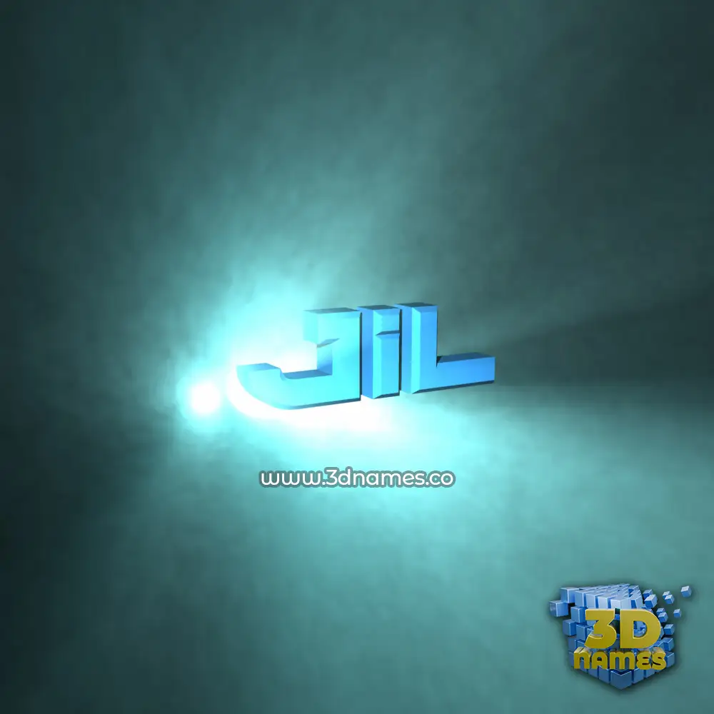 jil in Light Shine style - 3D name wallpaper