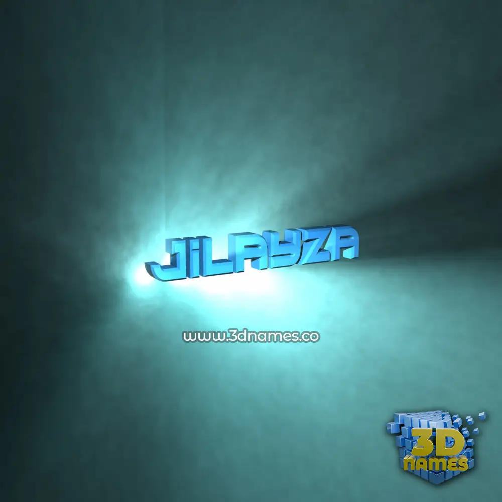 jilayza in Light Shine style - 3D name wallpaper