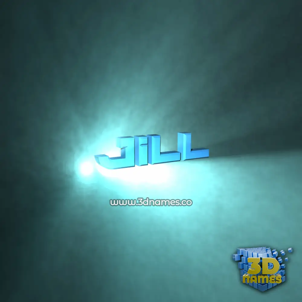jill in Light Shine style - 3D name wallpaper