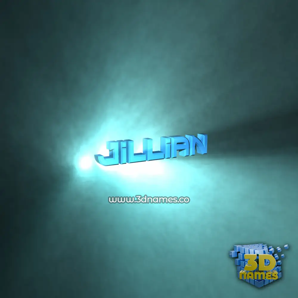 jillian in Light Shine style - 3D name wallpaper