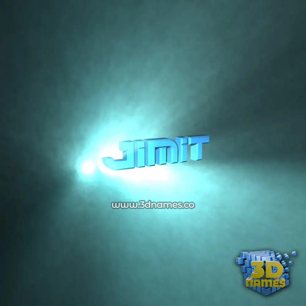 jimit in Light Shine style - 3D name wallpaper