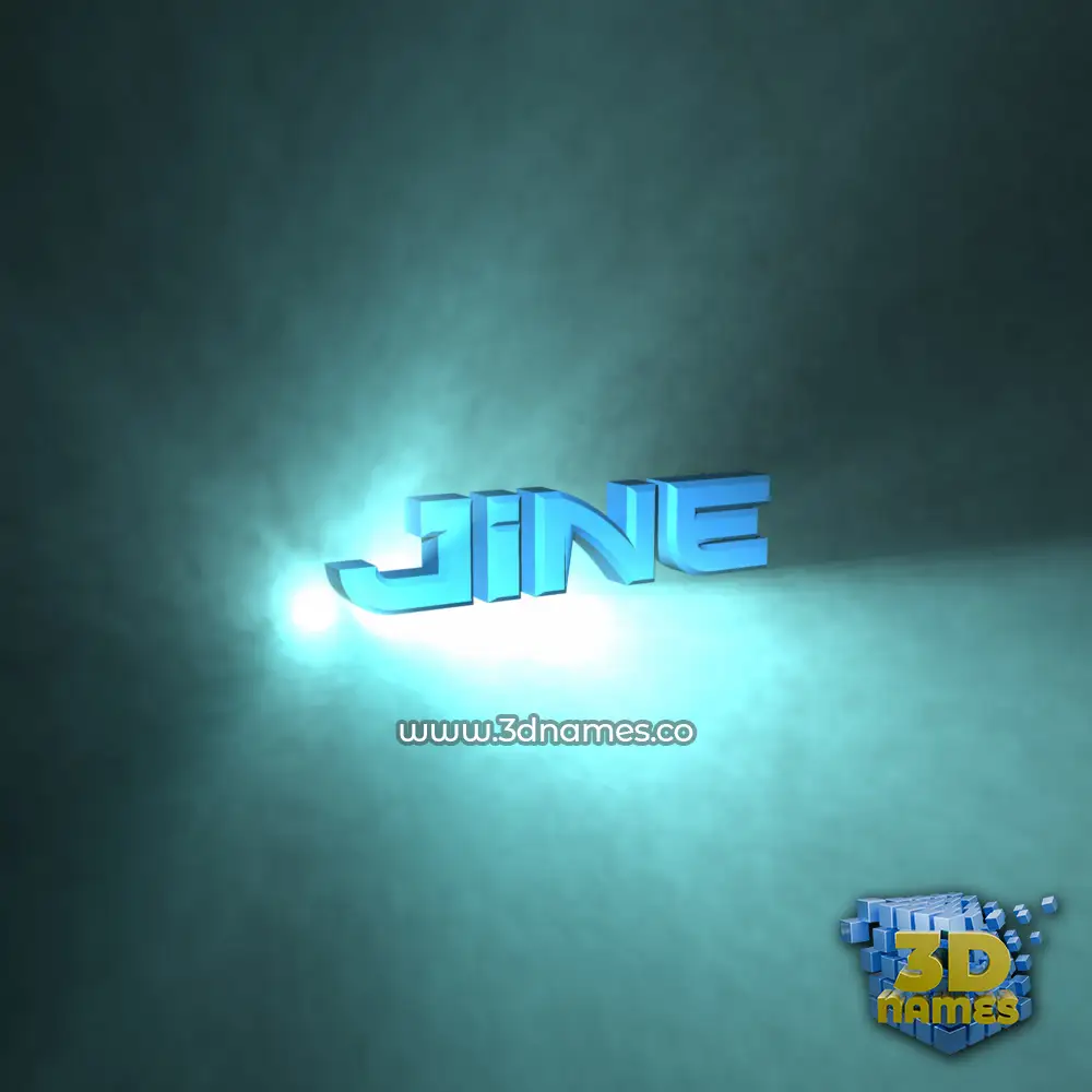 jine in Light Shine style - 3D name wallpaper