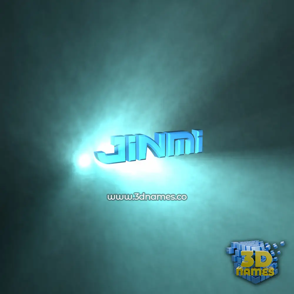 jinmi in Light Shine style - 3D name wallpaper