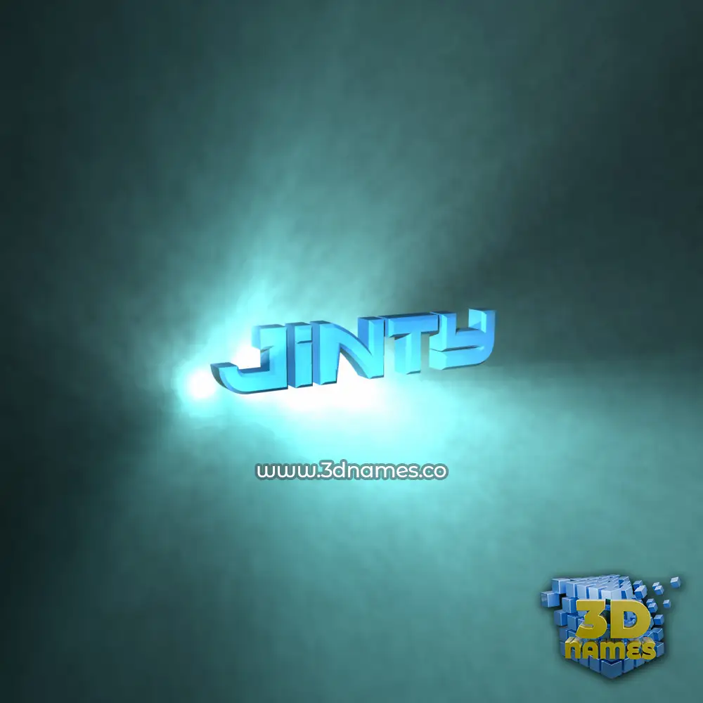 jinty in Light Shine style - 3D name wallpaper