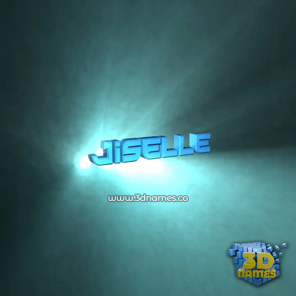 jiselle in Light Shine style - 3D name wallpaper