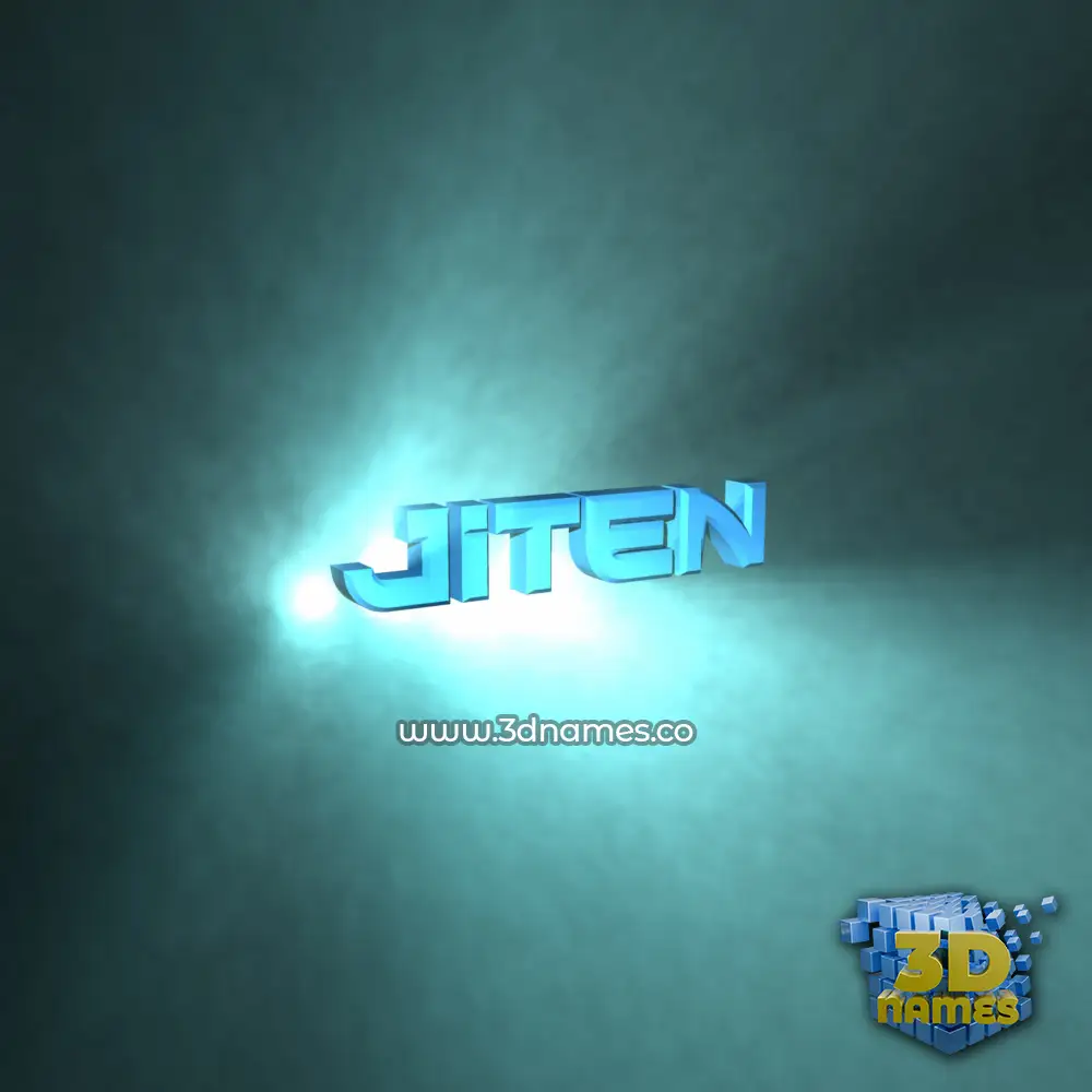 jiten in Light Shine style - 3D name wallpaper