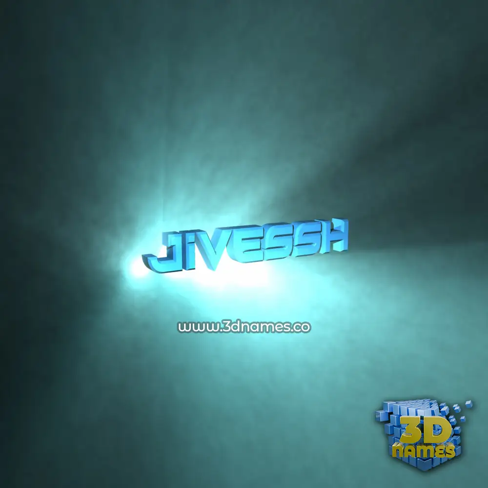 jivessh in Light Shine style - 3D name wallpaper