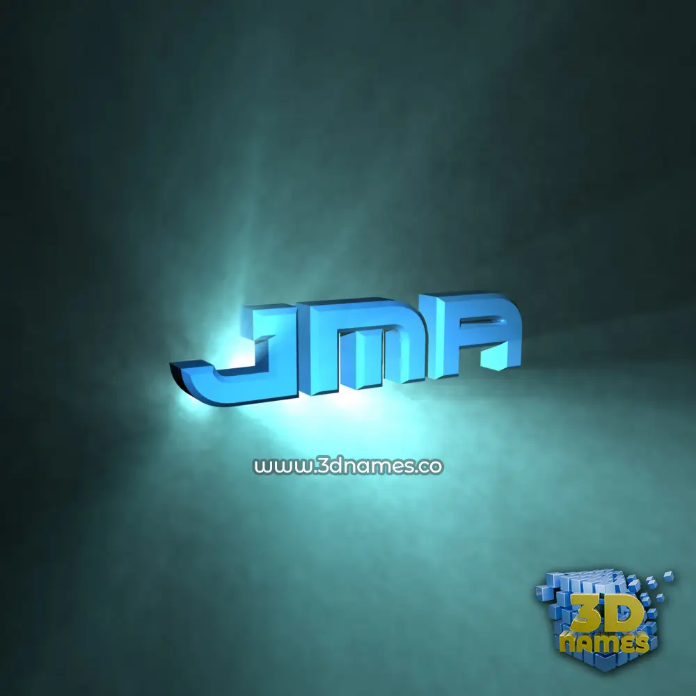 jma in Light Shine style - 3D name wallpaper