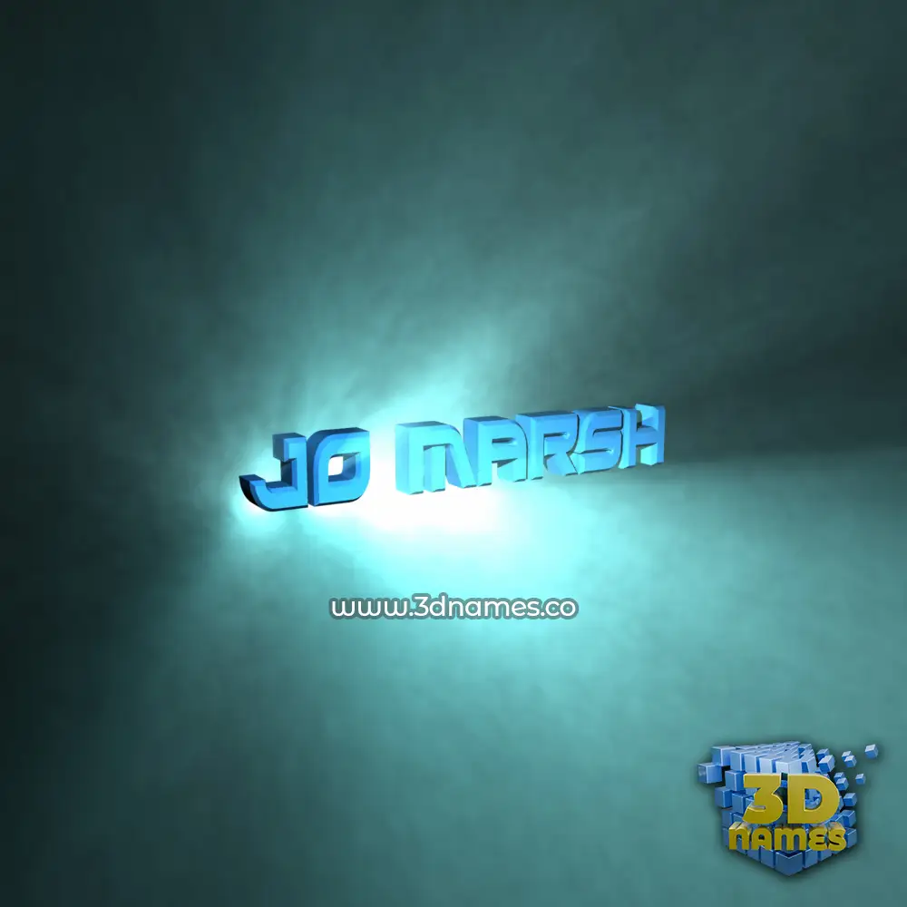 jo marsh in Light Shine style - 3D name wallpaper
