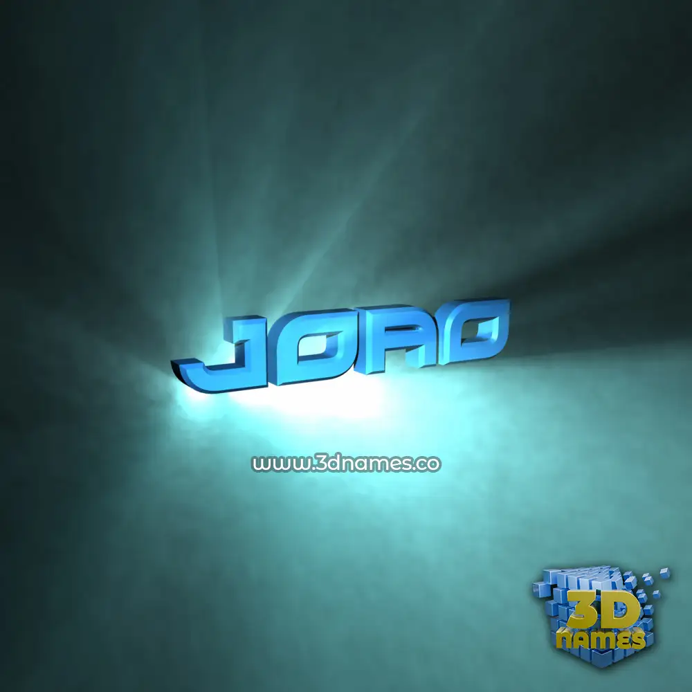 joao in Light Shine style - 3D name wallpaper