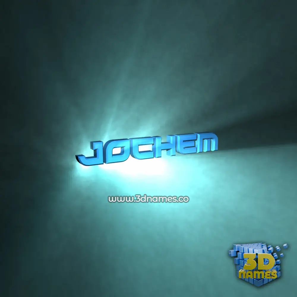 jochem in Light Shine style - 3D name wallpaper