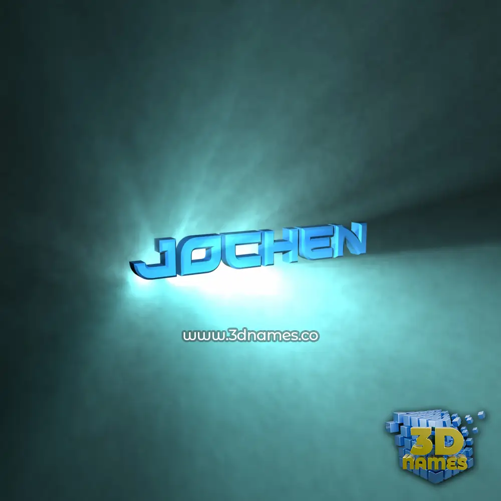 jochen in Light Shine style - 3D name wallpaper
