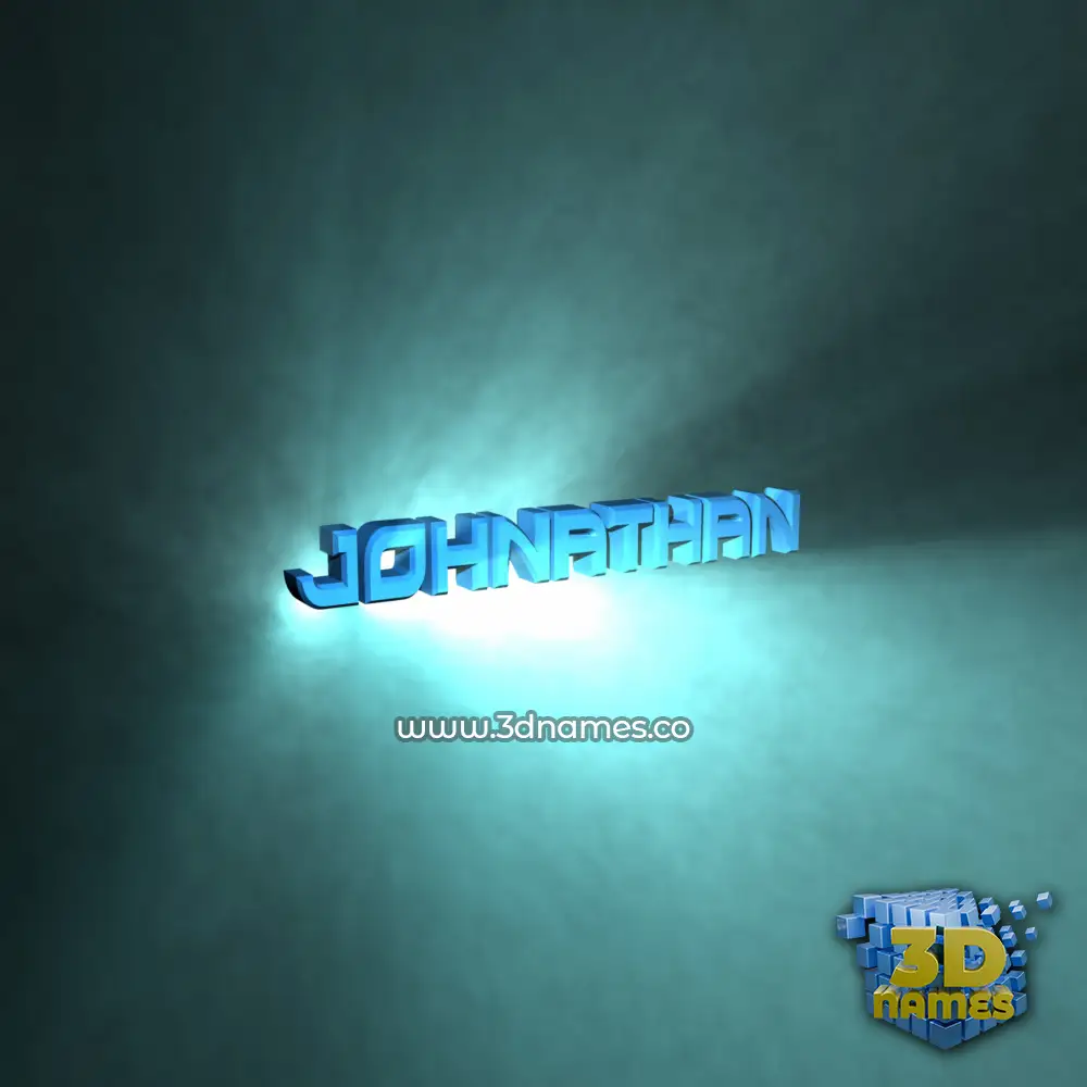 johnathan in Light Shine style - 3D name wallpaper