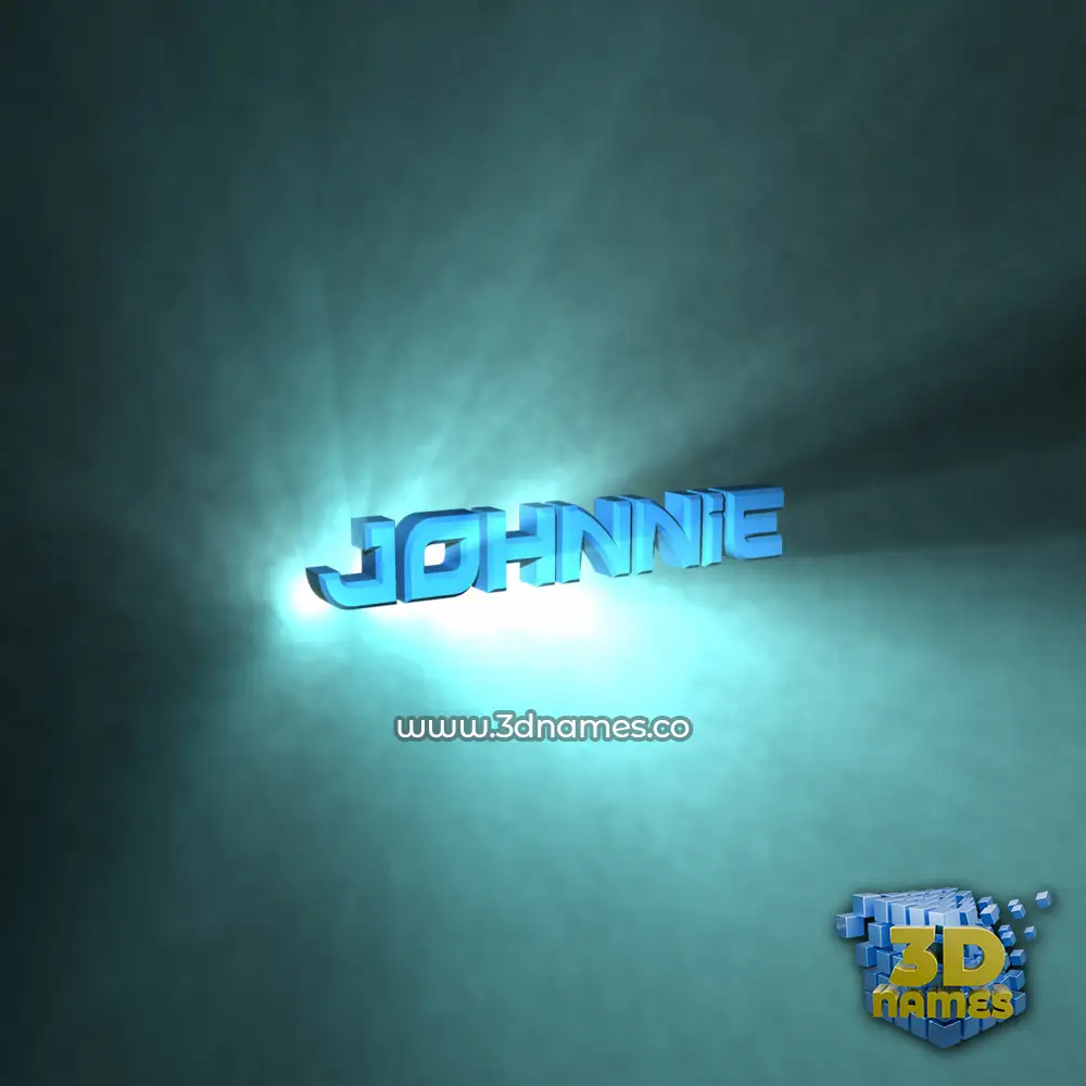johnnie in Light Shine style - 3D name wallpaper