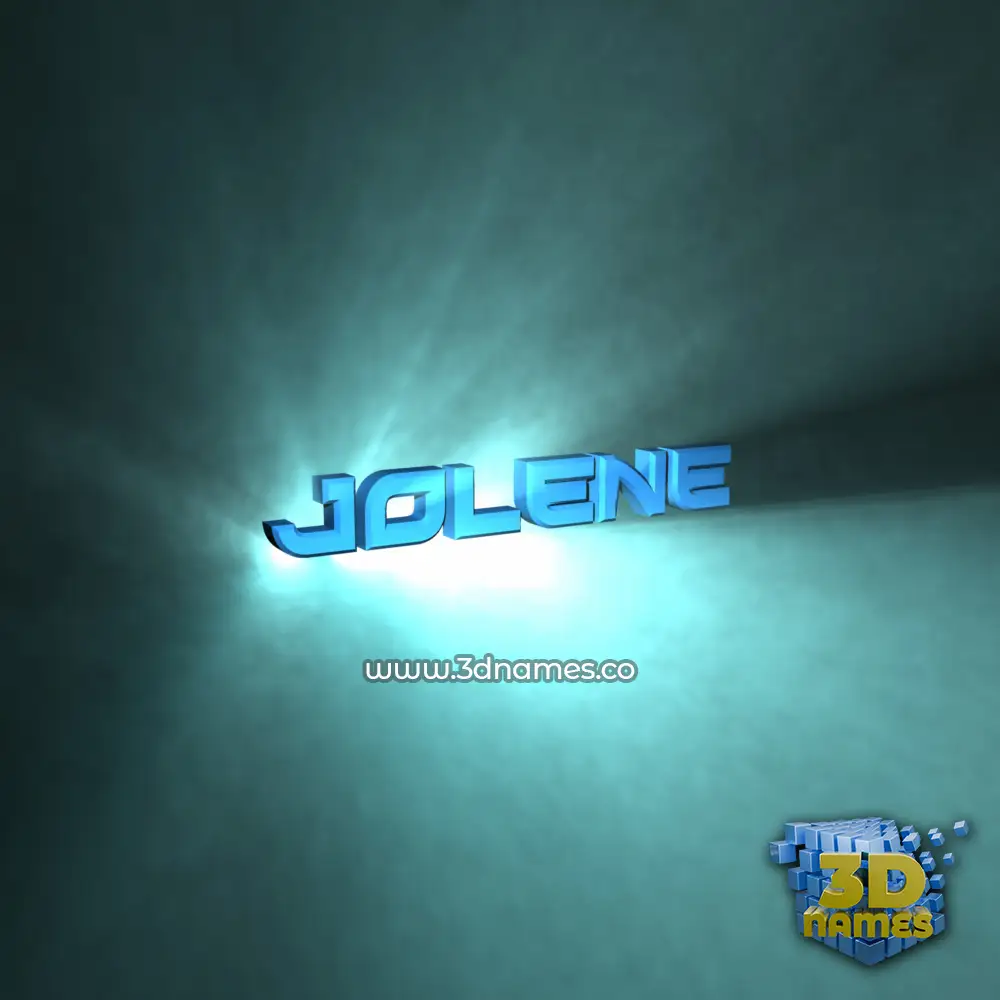 jolene in Light Shine style - 3D name wallpaper
